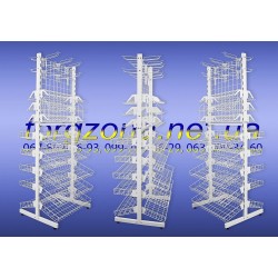 Стелаж із кошиками двосторонній прикасовий на 60см